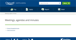 Desktop Screenshot of modgov.cherwell.gov.uk