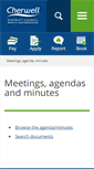 Mobile Screenshot of modgov.cherwell.gov.uk